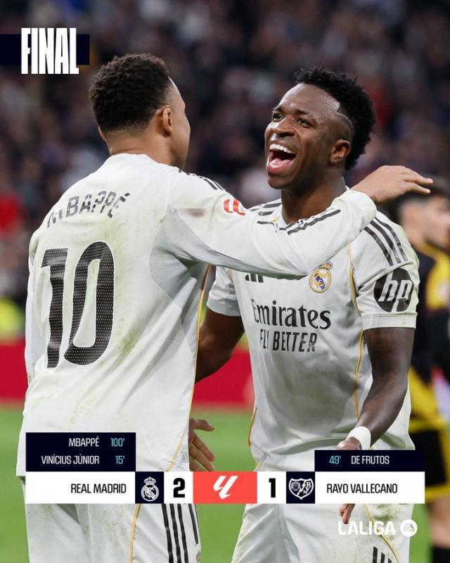 开云体育官方-【西甲】熊皇破门姆皇点射 皇马2比1绝杀巴列卡诺！